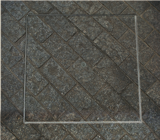 Tampa para caixa de inspeção instalada